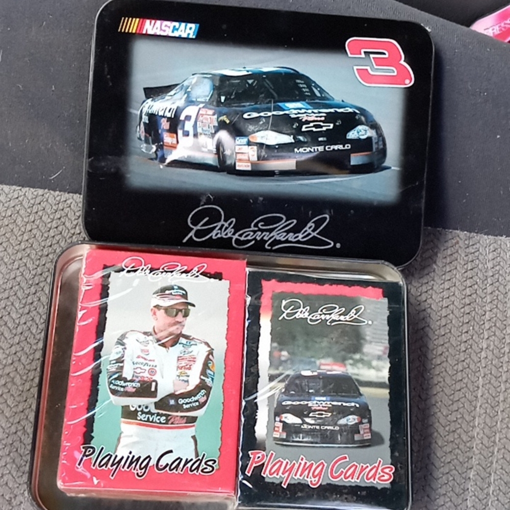 Dale Earnhardt  two decks of playing cards, cards never been open,
